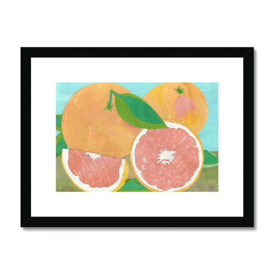 Grapefruit Framed & Matted Print