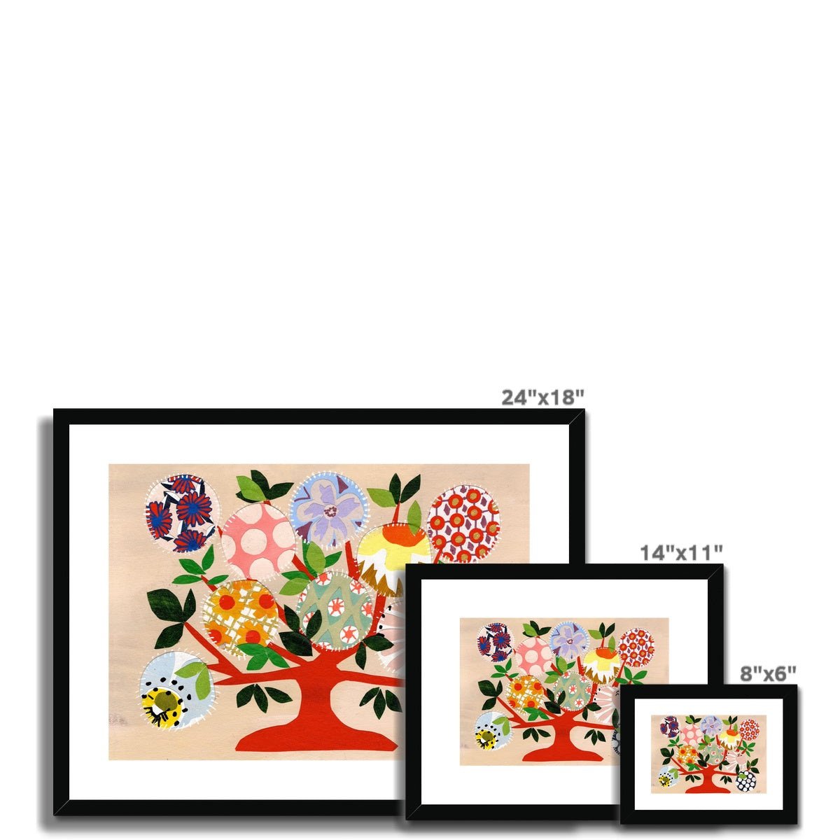 Nell's Family Tree Framed & Matted Print