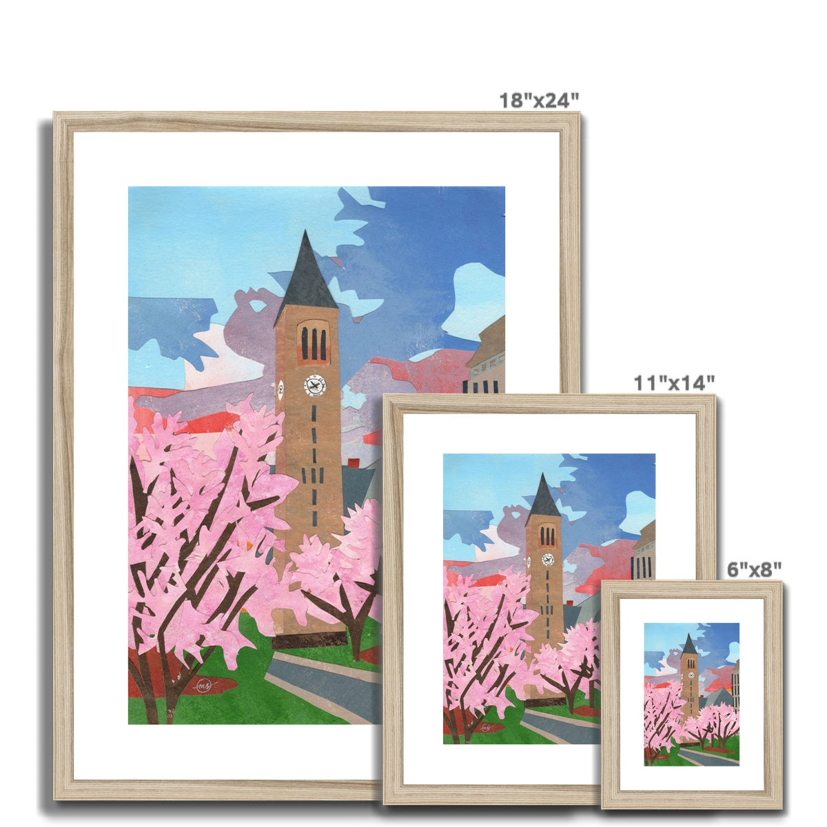 McGraw Tower Framed & Matted Print