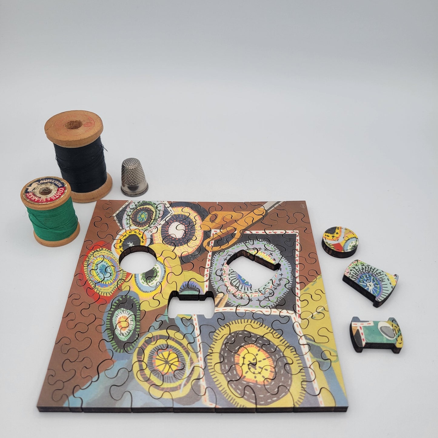 Stitchery Wood Jigsaw Puzzle