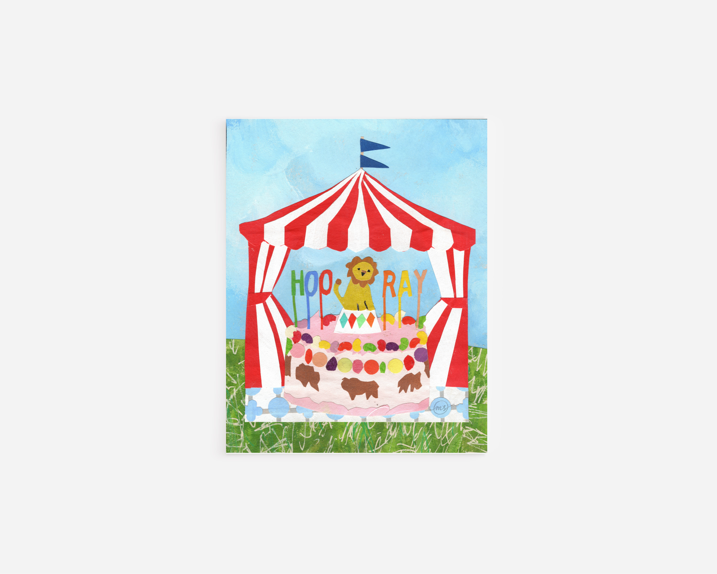 Big Top Birthday Note Card