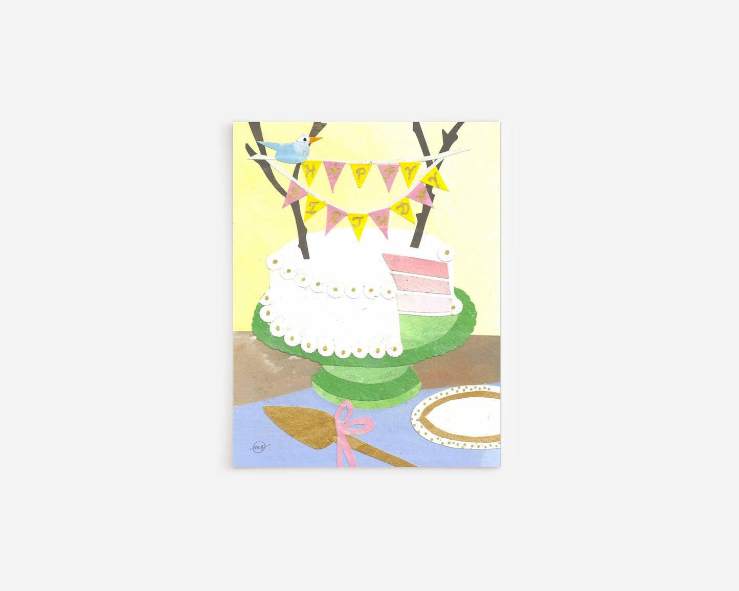 Birthday Cake Note Card