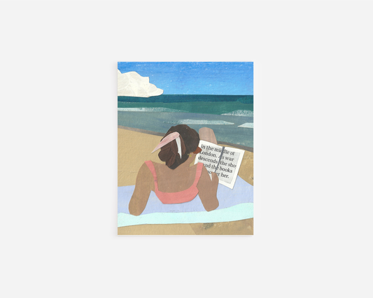A Day at the Beach Note Card