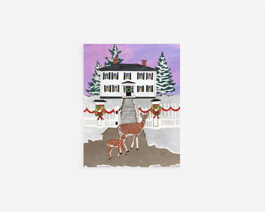 Emerson's Holiday Guests Note Card