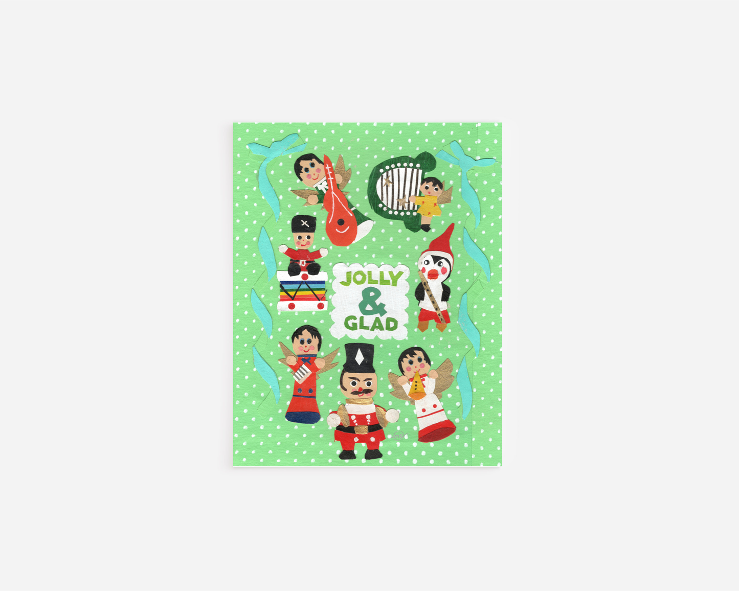 Jolly & Glad Christmas Note Card