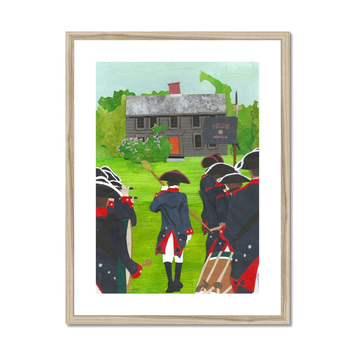 Lexington Fife and Drum Framed & Matted Print
