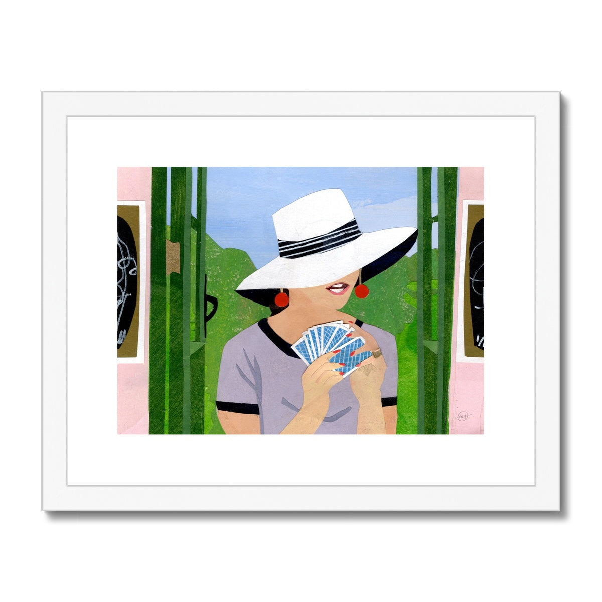 Wednesday Afternoon Bridge Club Framed & Matted Print