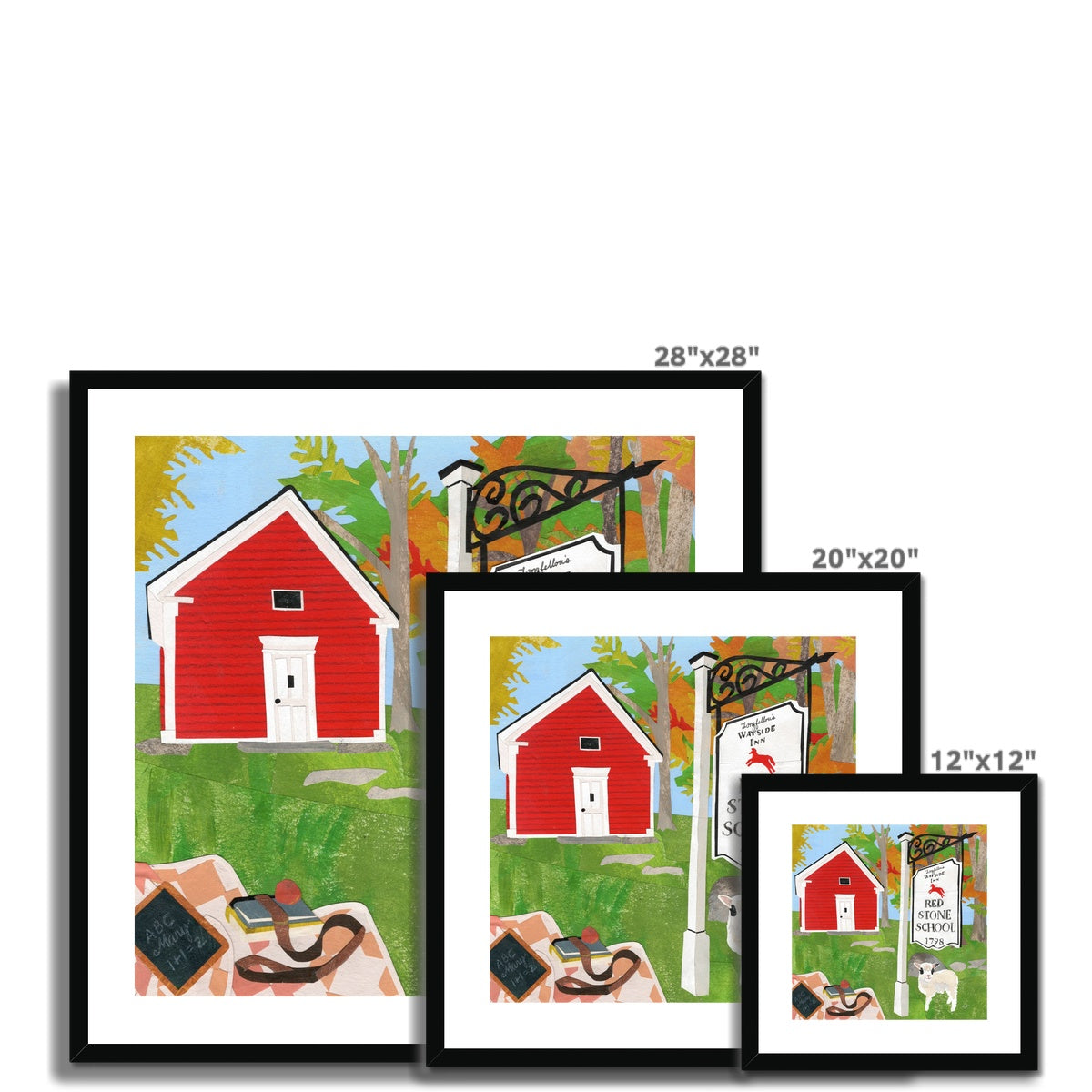 Quinoa's First Day of School Framed & Matted Print