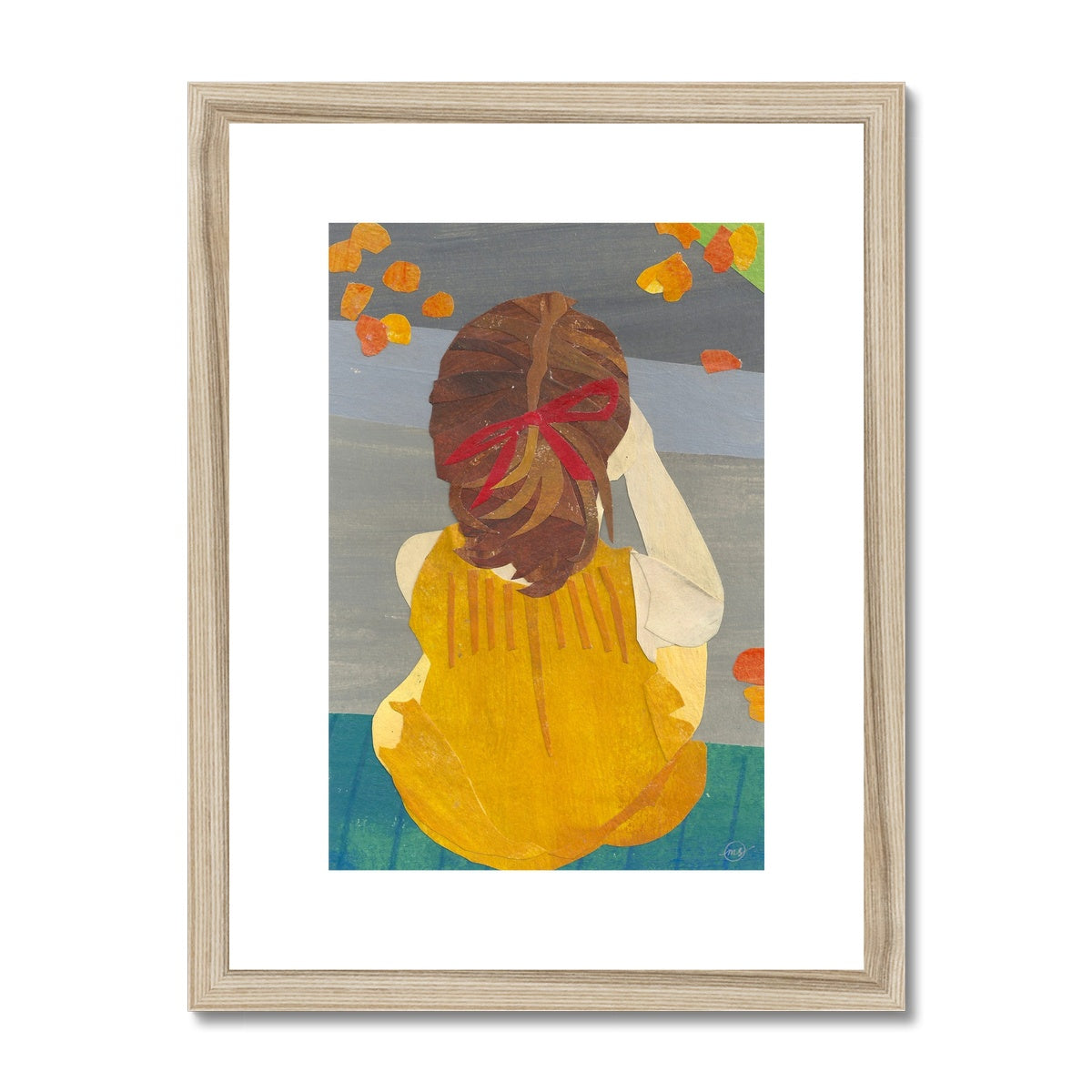 Flower Girl Framed & Matted Print