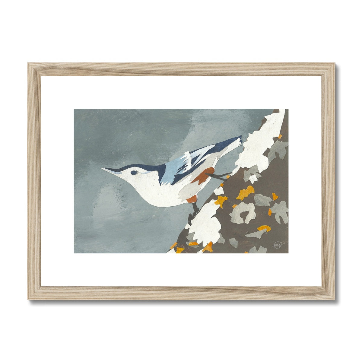 Nuthatch Framed & Matted Print