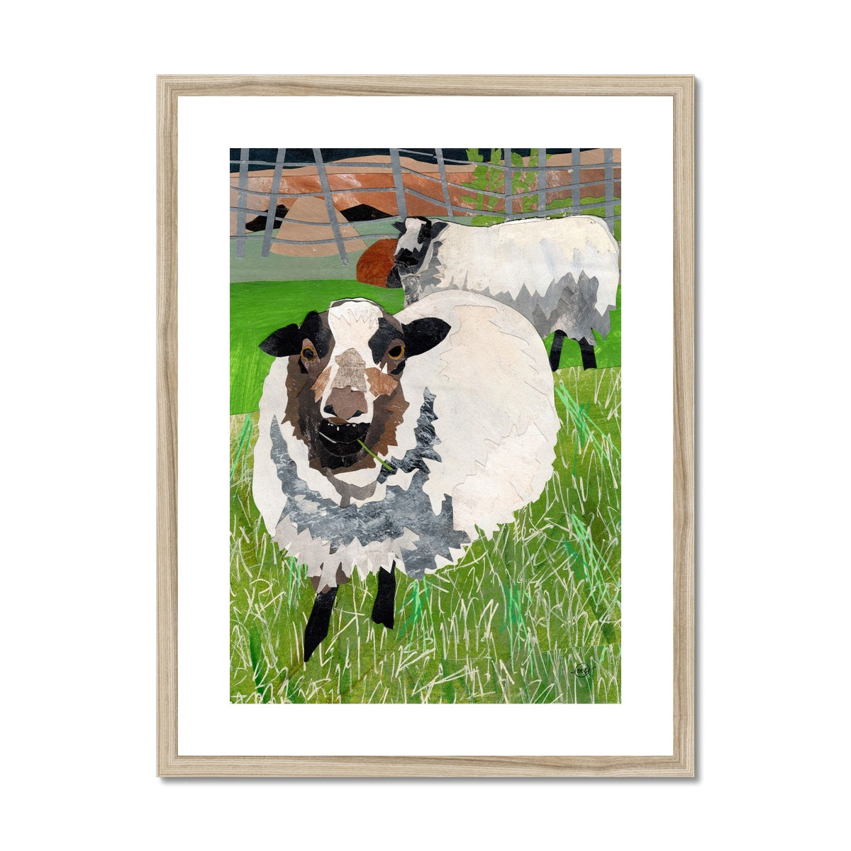 Grazing in the Grass Framed & Matted Print