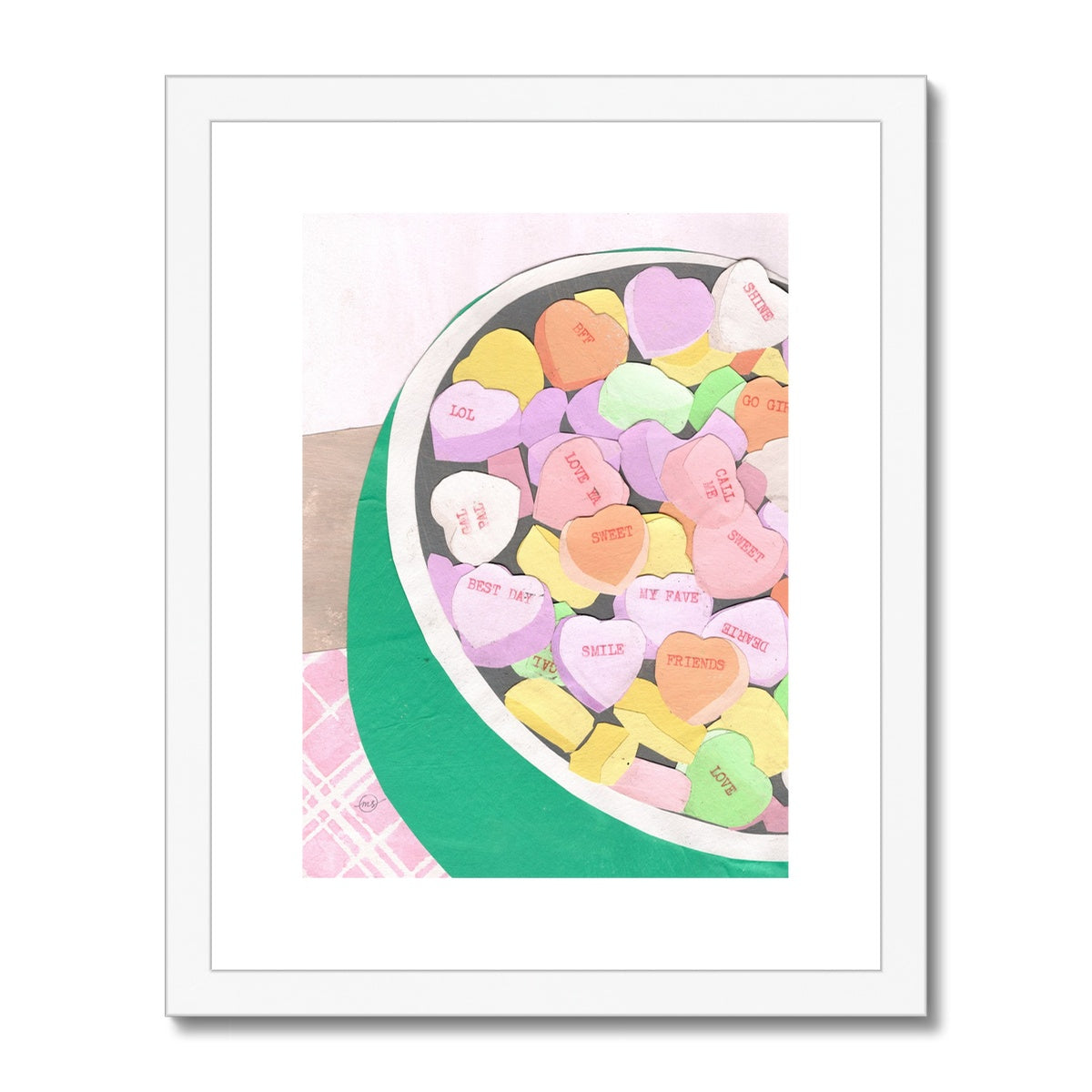 Sweet Friendship Framed & Matted Print