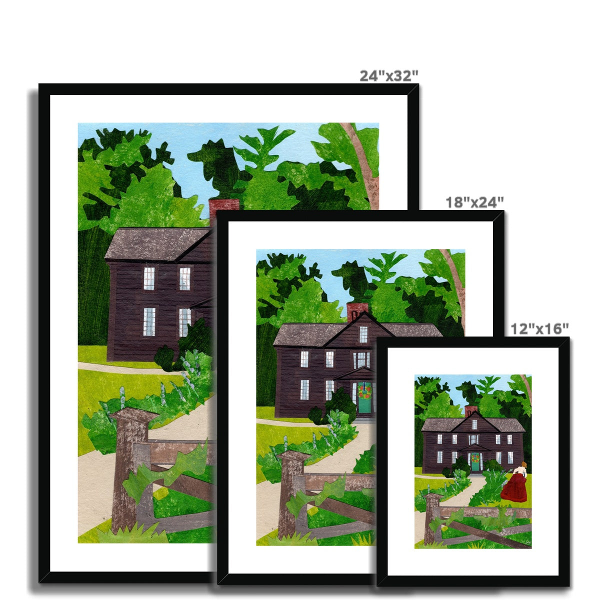 Orchard House Framed & Matted Print