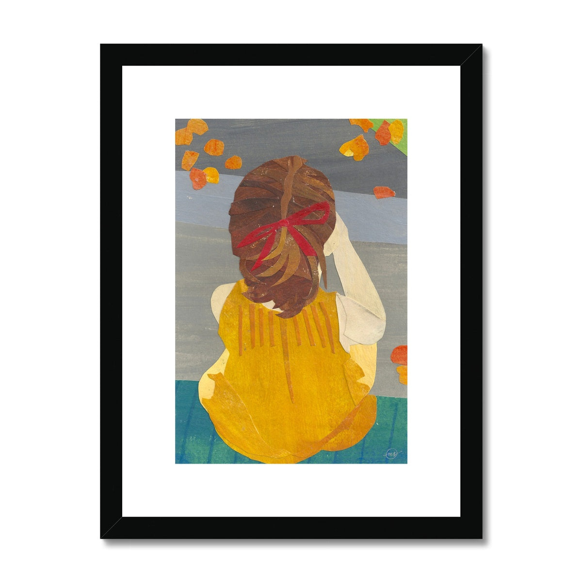 Flower Girl Framed & Matted Print