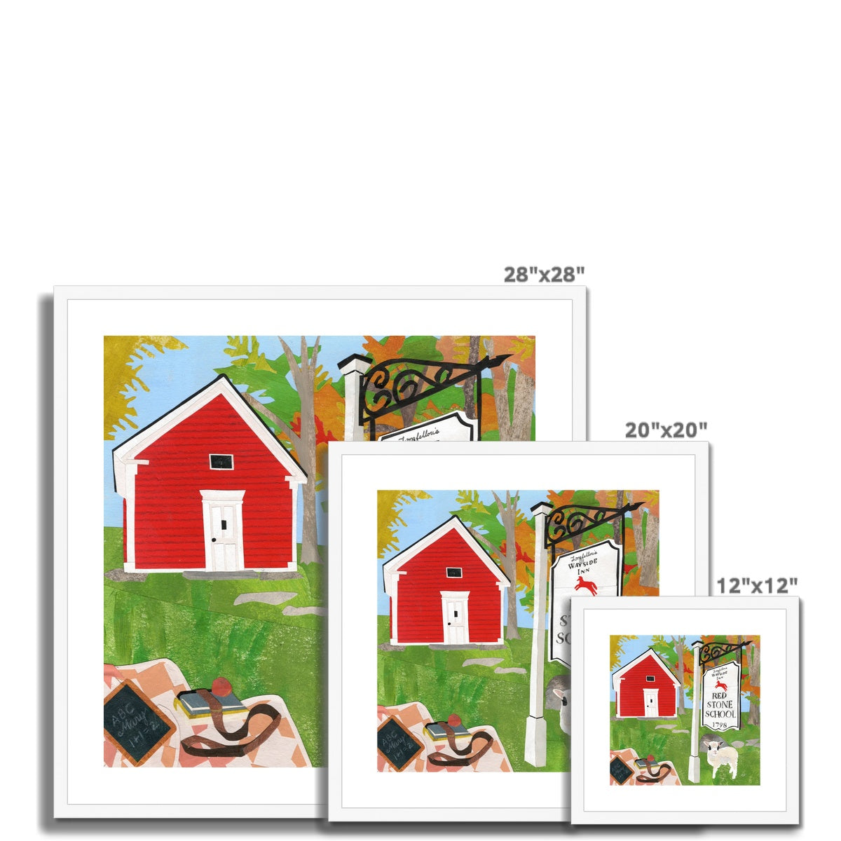 Quinoa's First Day of School Framed & Matted Print