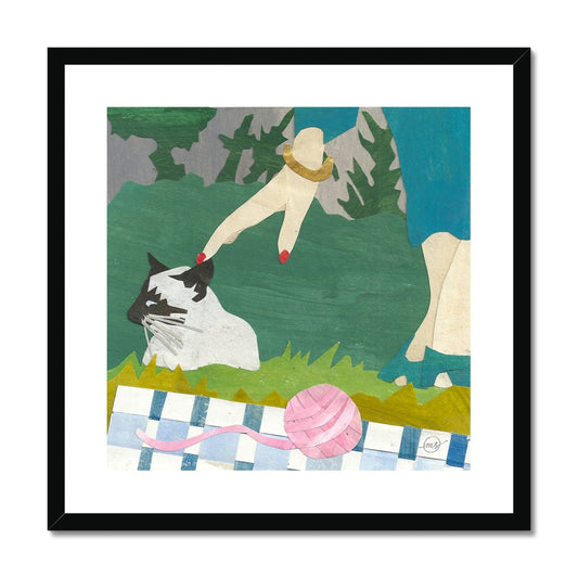 Picnic with Virginia Woolf's Cat 1947 Framed & Matted Print