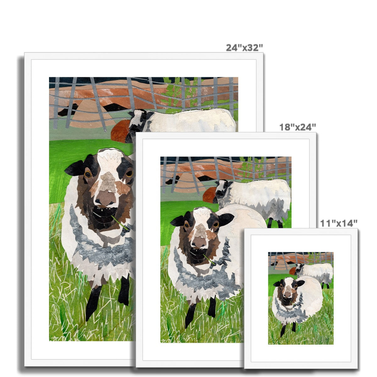 Grazing in the Grass Framed & Matted Print