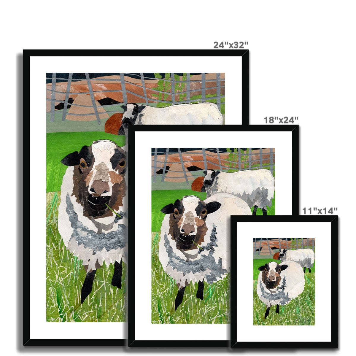 Grazing in the Grass Framed & Matted Print
