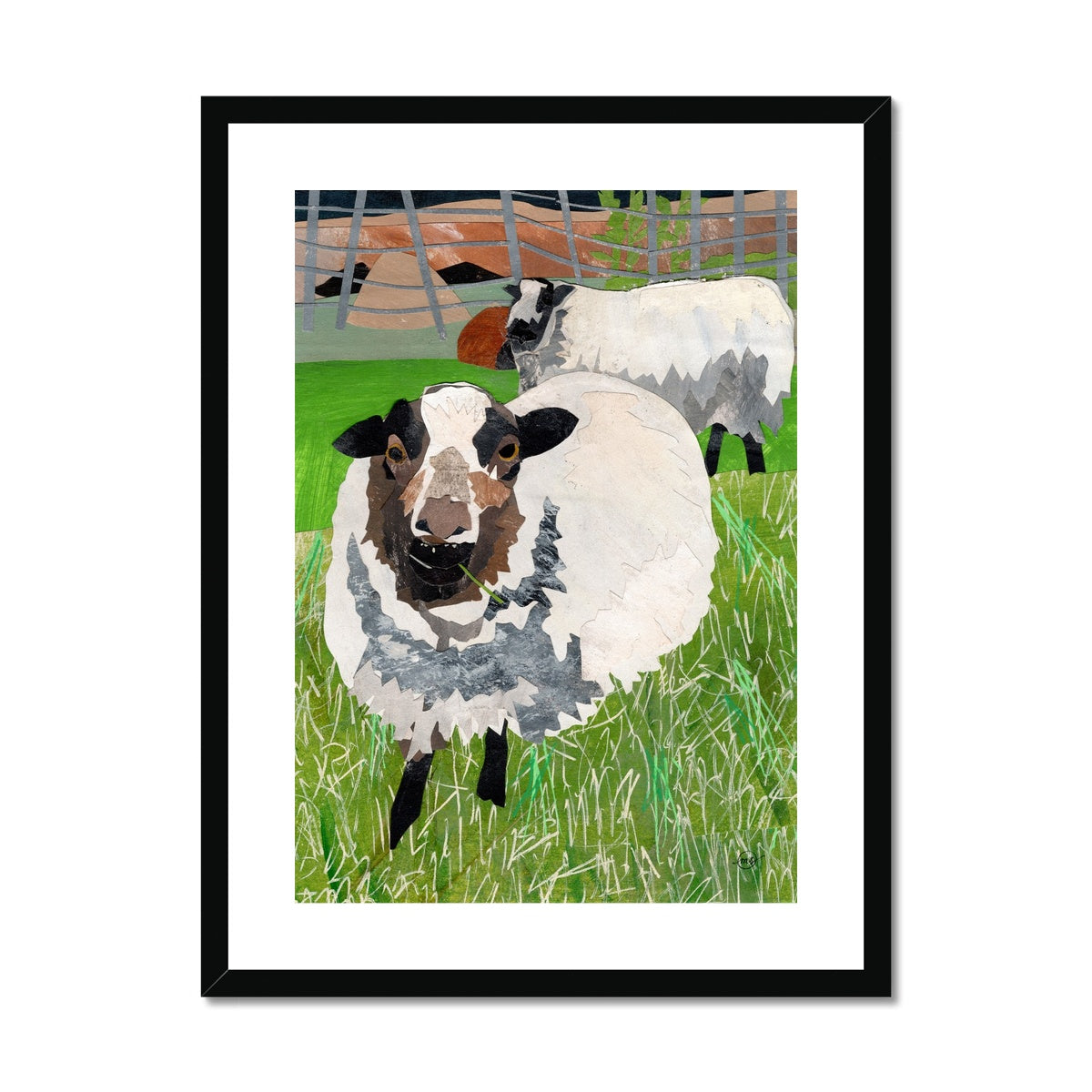 Grazing in the Grass Framed & Matted Print