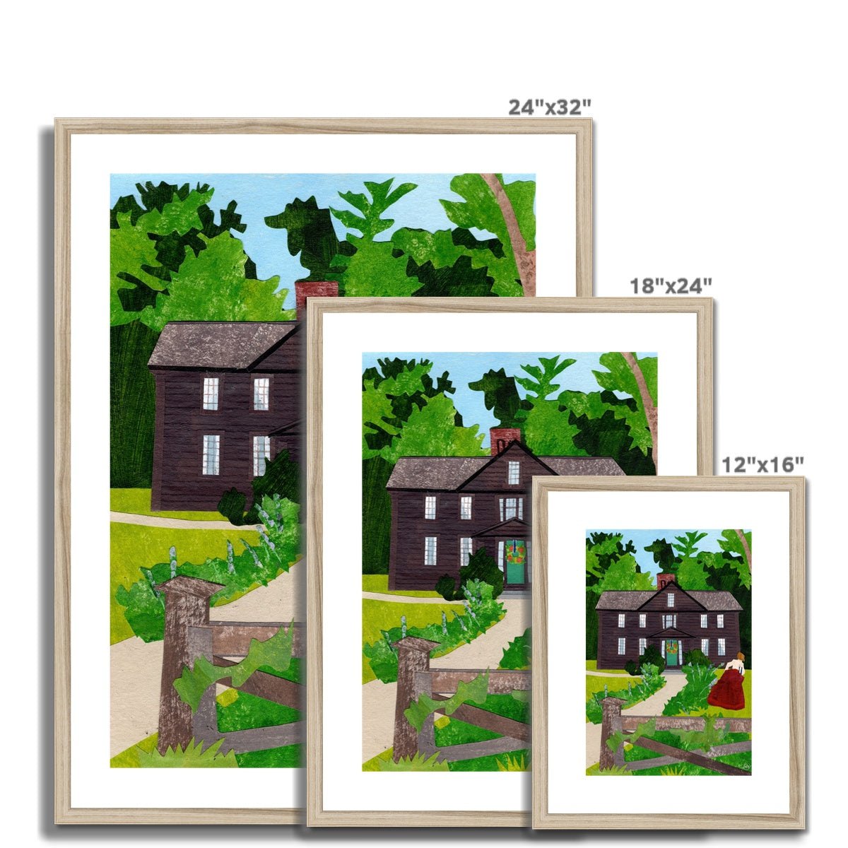 Orchard House Framed & Matted Print
